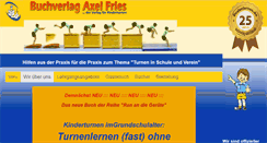 Desktop Screenshot of buchverlag-axel-fries.de